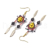 Iron Dangle Stud Earring EJEW-MZ00189-04-4