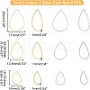 Unicraftale 36Pcs 6 Style 304 Stainless Steel Linking Rings STAS-UN0033-66-5