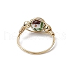 4Pcs 4 Colors Brass Rings for Women RJEW-JR00853-02-5