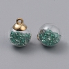 Transparent Glass Globe Pendants GLAA-TAC0002-J18-2