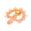 Glass Seed Beaded Heart Pendants PALLOY-MZ00588-02-4