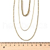 304 Stainless Steel 3 Layer Necklaces for Women NJEW-V012-01G-3