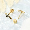 Glitter Cross Ear Fake Plugs EJEW-H105-30G-4