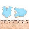 Rack Plating Alloy Enamel Pendants ENAM-N056-391B-02KCG-3