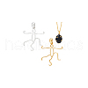 BENECREAT 925 Sterling Silver Hollow Charms Cabochon Settings STER-BC0002-37-7