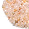 Natural Cherry Blossom Agate Beads Strands G-P573-A22-01-3