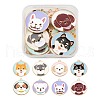 16Pcs 8 Style Eco-Friendly Alloy Enamel Pendants ENAM-FS0001-15-1