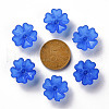 Transparent Frosted Acrylic Bead Caps MACR-S371-04A-751-3