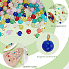 120Pcs 12 Colors Baking Painted Imitation Jade Glass Charms PALLOY-HY00035-5