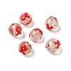 Luminous Handmade Gold Sand Glass Beads LAMP-U004-01-2