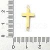 Ion Plating(IP) 304 Stainless Steel Crystal Rhinestone Connector Charms X-STAS-Z065-02G-02-3