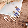 Beadthoven 22Pcs 11 Colors Resin & Walnut Wood Pendants RESI-BT0001-10-9