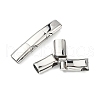 Smooth 316 Surgical Stainless Steel Rectangle Magnetic Clasps STAS-Z134-01P-2