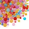 1160Pcs 4 Sizes Transparent Acrylic Ball Beads FACR-PJ0001-03-2