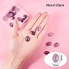 Natural Amethyst Flat Back Cabochons PH-G-G741-13x18mm-2