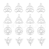 Unicraftale 16Pcs 4 Styles 316 Surgical Stainless Steel Charms STAS-UN0058-25-1