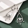 304 Stainless Steel Shell Pearl Dangle Stud Earrings for Women EJEW-U051-06P-3