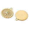 304 Stainless Steel with Rhinestone Pendants STAS-Q345-35G-2