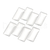 Kissitty Transparent Rectangle Glass Cabochons GGLA-KS0001-02-2