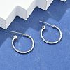 Brass Stud Earrings EJEW-L245-001P-3