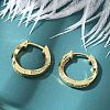 Twist Brass Micro Pave Clear Cubic Zirconia Hoop Earrings EJEW-D311-006G-5