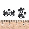 Panda Theme Alloy Enamel Pendants ENAM-F150-04-3