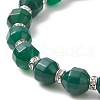 Dyed Natural Agate Beaded Stretch Bracelet BJEW-JB09179-01-4