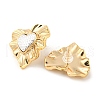 Brass Stud Earrings EJEW-M234-01G-2