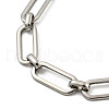 Non-Tarnish 304 Stainless Steel Oval Link Chains Bracelets for Men & Women BJEW-D042-21P-2