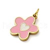 304 Stainless Steel Enamel Charms STAS-E550-71G-04-2