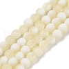 Frosted Crackle Glass Beads Strands X1-GLAA-U001-6mm-M11-1