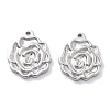 Anti-Tarnish 304 Stainless Steel Pendants STAS-R130-17P-1