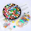 Hexagonal Silicone Focal Beads SI-JX0020A-109-3