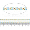 Ion Plating(IP) 304 Stainless Steel Dapped Chains AJEW-Q150-09G-05-2