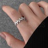 Special-Interest Fashionable 925 Sterling Silver Cuff Rings FS-WGFEF2C-01-3