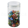 Craftdady Handmade Silver Foil Lampwork Glass Beads FOIL-CD0001-01-9