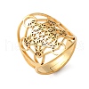 304 Stainless Steel Star of David Adjustable Ring RJEW-P037-05G-5