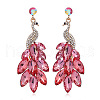 Exquisite Peacock Alloy Dangle Stud Earrings PN0613-3-1