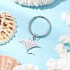 Ocean Theme 304 Stainless Steel Keychains KEYC-JKC01213-4