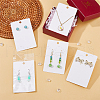 DICOSMETIC 150Pcs Rectangle Paper One Pair Earring Display Cards with Hanging Hole CDIS-DC0001-02A-6