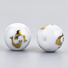 Electroplate Glass Beads EGLA-S178-11C-02-2