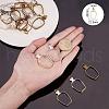 Olycraft Rack Plating Alloy Open Back Bezel Pendants PALLOY-OC0001-08-3
