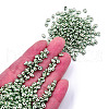 Dyed Opaque Colours Glass Seed Beads SEED-N004-007-02-5