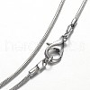 Teardrop Platinum Plated Brass Gemstone Pendant Necklaces NJEW-JN01185-5