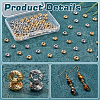   100Pcs 2 Colors Brass Beads FIND-PH0021-71B-4