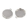 Non-Tarnish 304 Stainless Steel Pendant Cabochon Settings STAS-Z070-01P-04-2