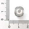 Brass Clear Cubic Zirconia European Beads FIND-M049-01AS-11-3