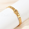 304 Stainless Steel Panther Chain Bracelets For Men BJEW-V013-02G-5
