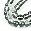 Baking Painted Transparent Glass Beads Strands DGLA-N011-10mm-07-3
