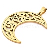 304 Stainless Steel Pendants STAS-R134-03G-2